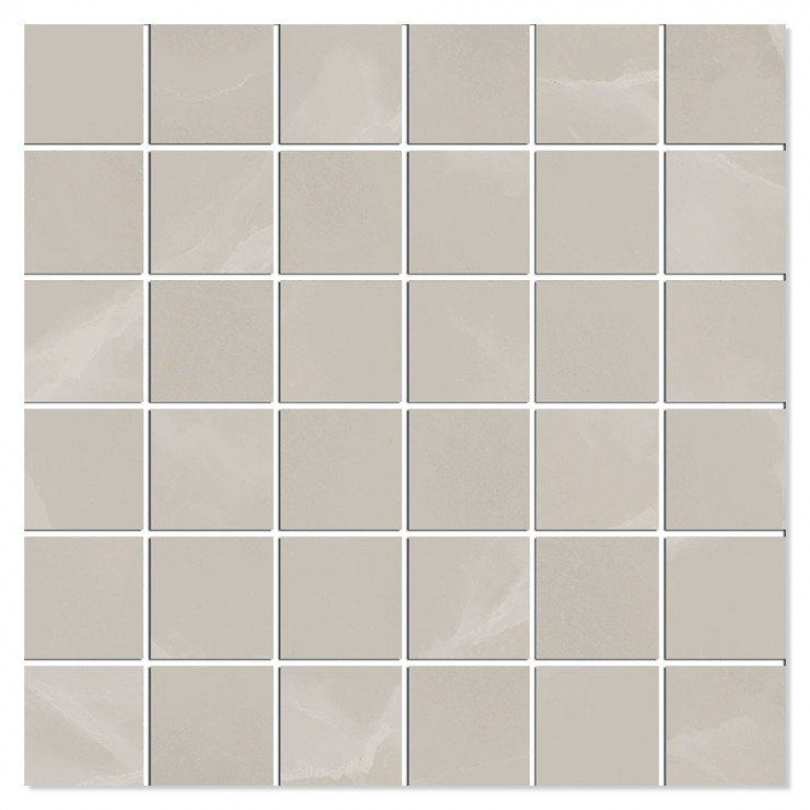 Marmor Mosaik Klinker Epoque Beige Mat 30x30 (5x5) cm-0